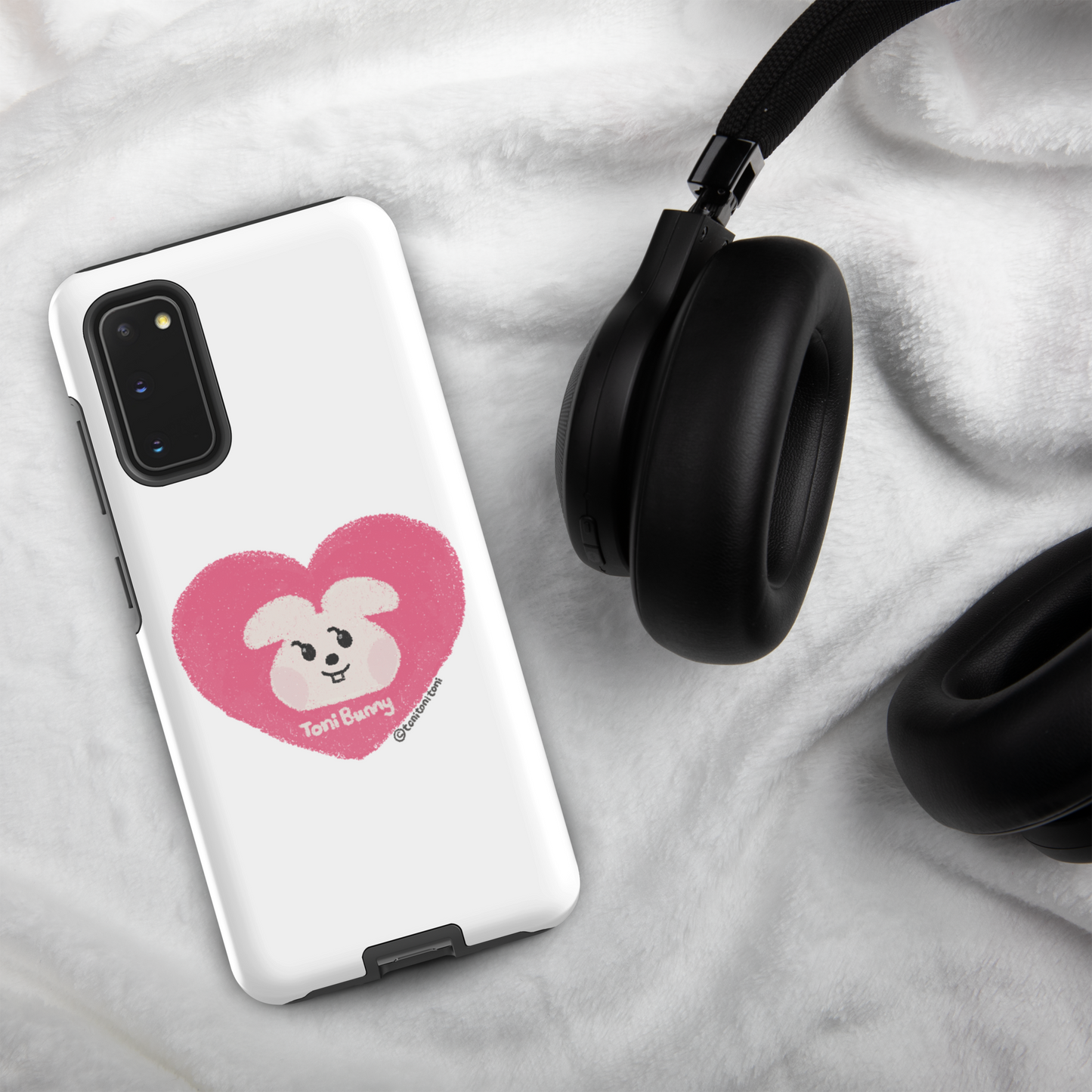 π ToniBunny Pink Heart Logo Samsung Tough Case π