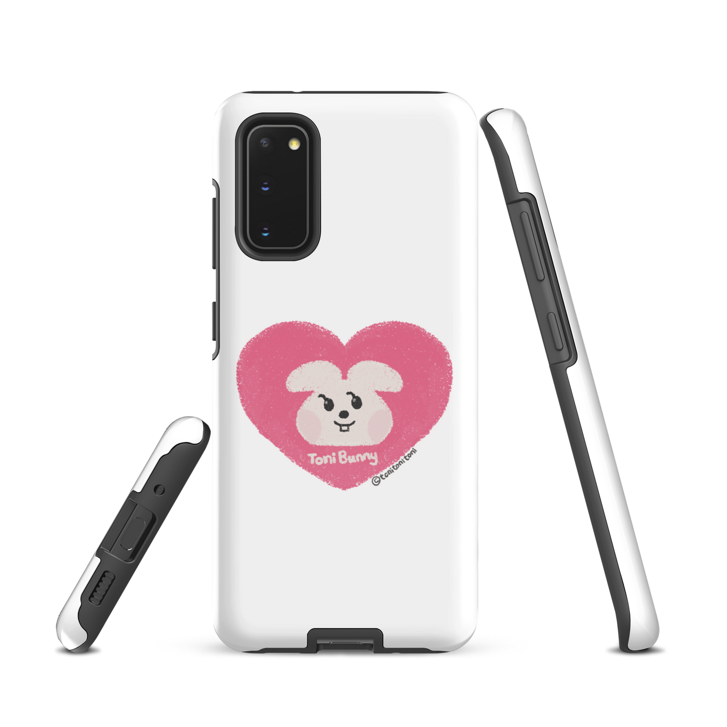 π ToniBunny Pink Heart Logo Samsung Tough Case π