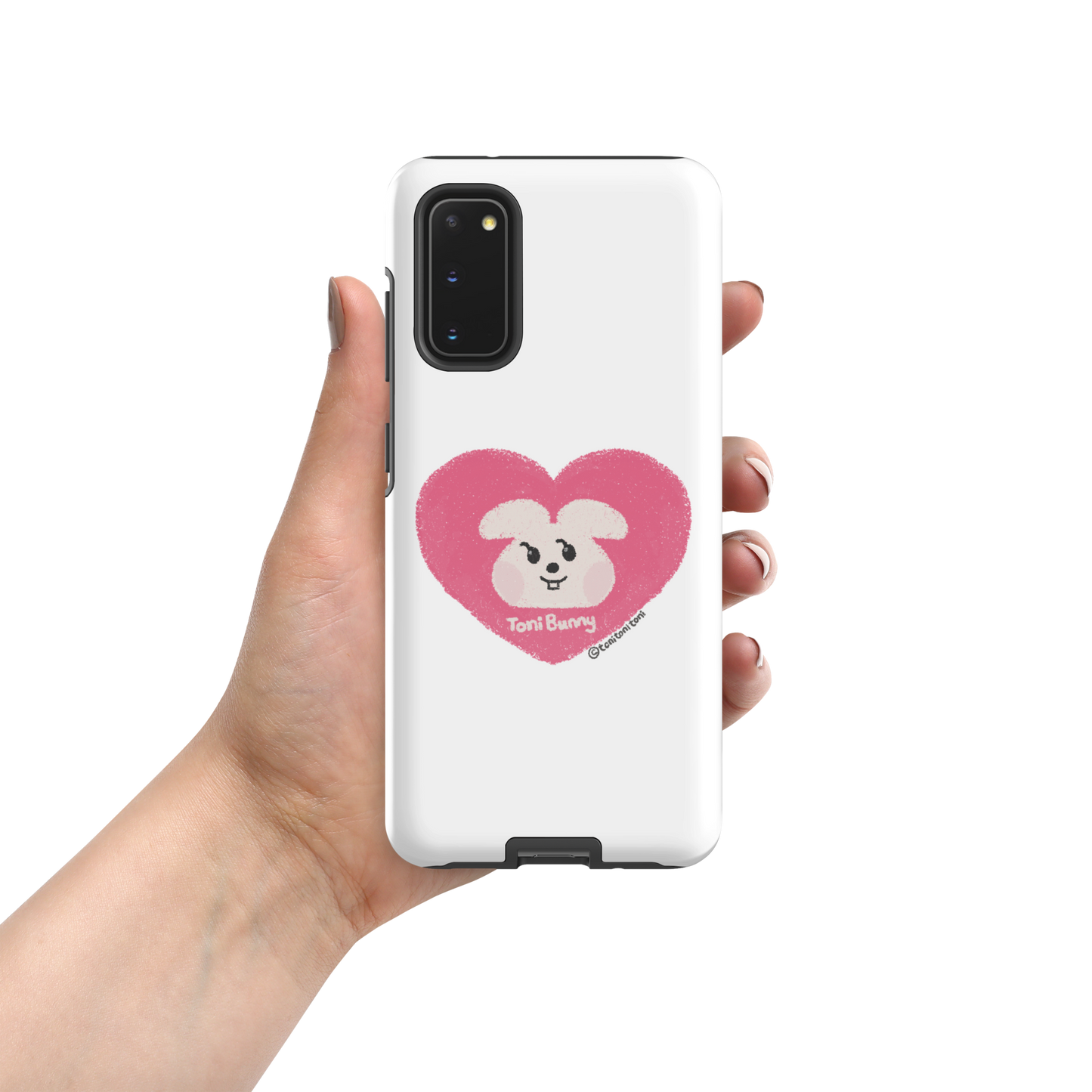 π ToniBunny Pink Heart Logo Samsung Tough Case π