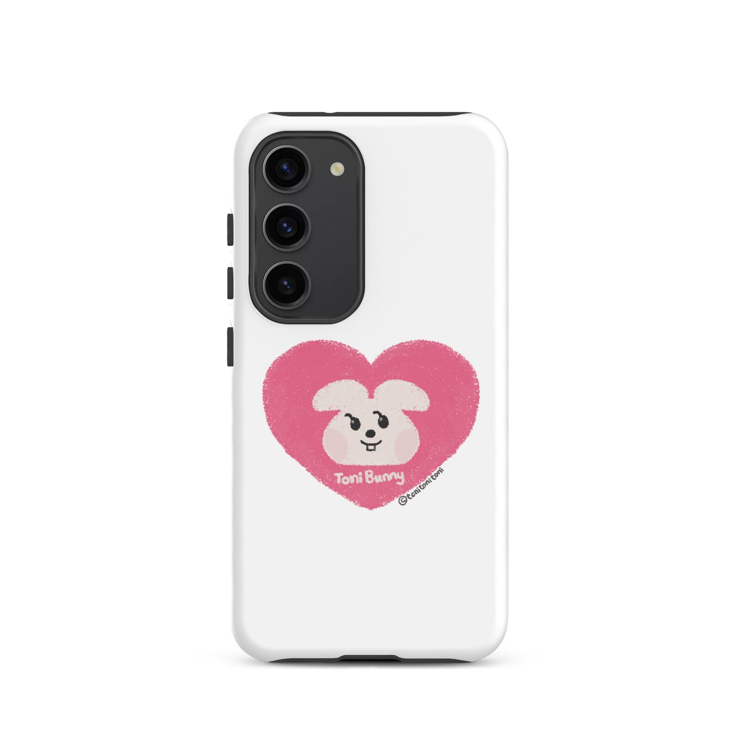 π ToniBunny Pink Heart Logo Samsung Tough Case π
