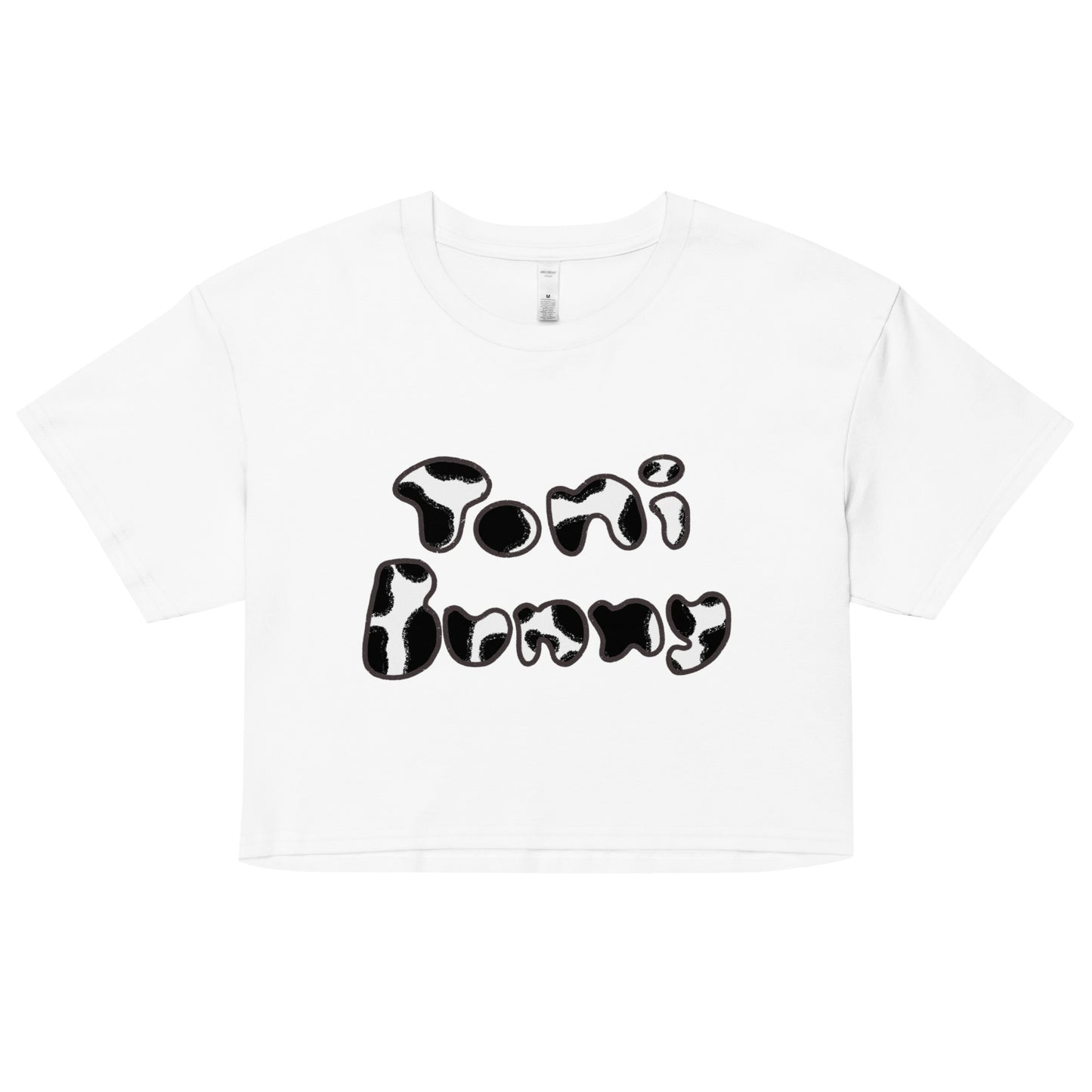 π° ToniBunny Cow Print Women's Crop Top π°