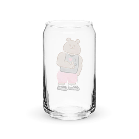 🐻 Athletic ToniBear Can-Shaped Glass Cup 🐻