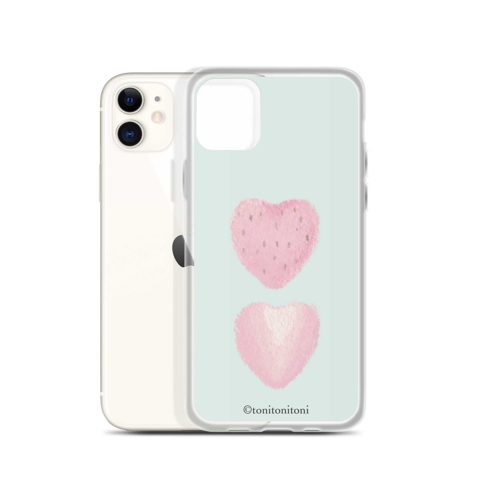 🍓Blue Strawberry iPhone Clear Case🍓