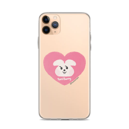 💕 ToniBunny Pink Heart iPhone Clear Case 💕