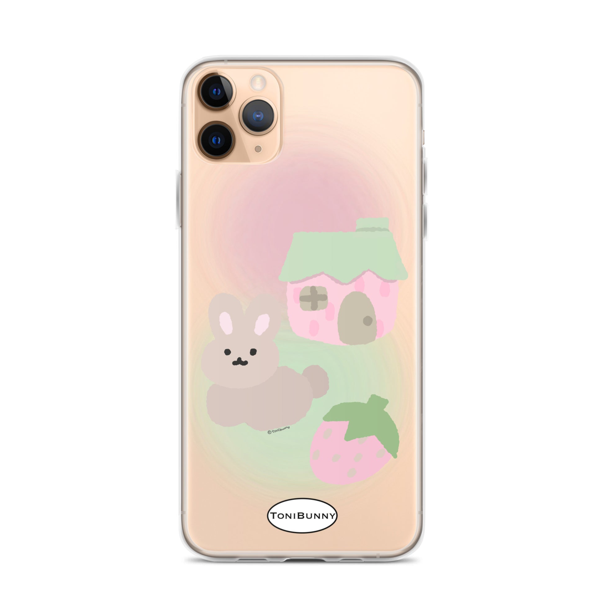 Pink ToniBunny Cottage iPhone Clear Case Pink ToniBunny Cottage iPhone Clear Case