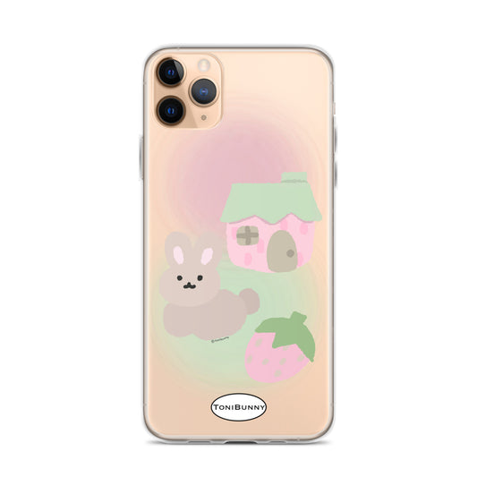🎀 Pink ToniBunny Cottage iPhone Clear Case 🎀