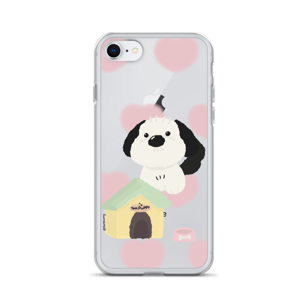 🐶 Pink Pattern ToniPuppy iPhone Clear Case 🐶