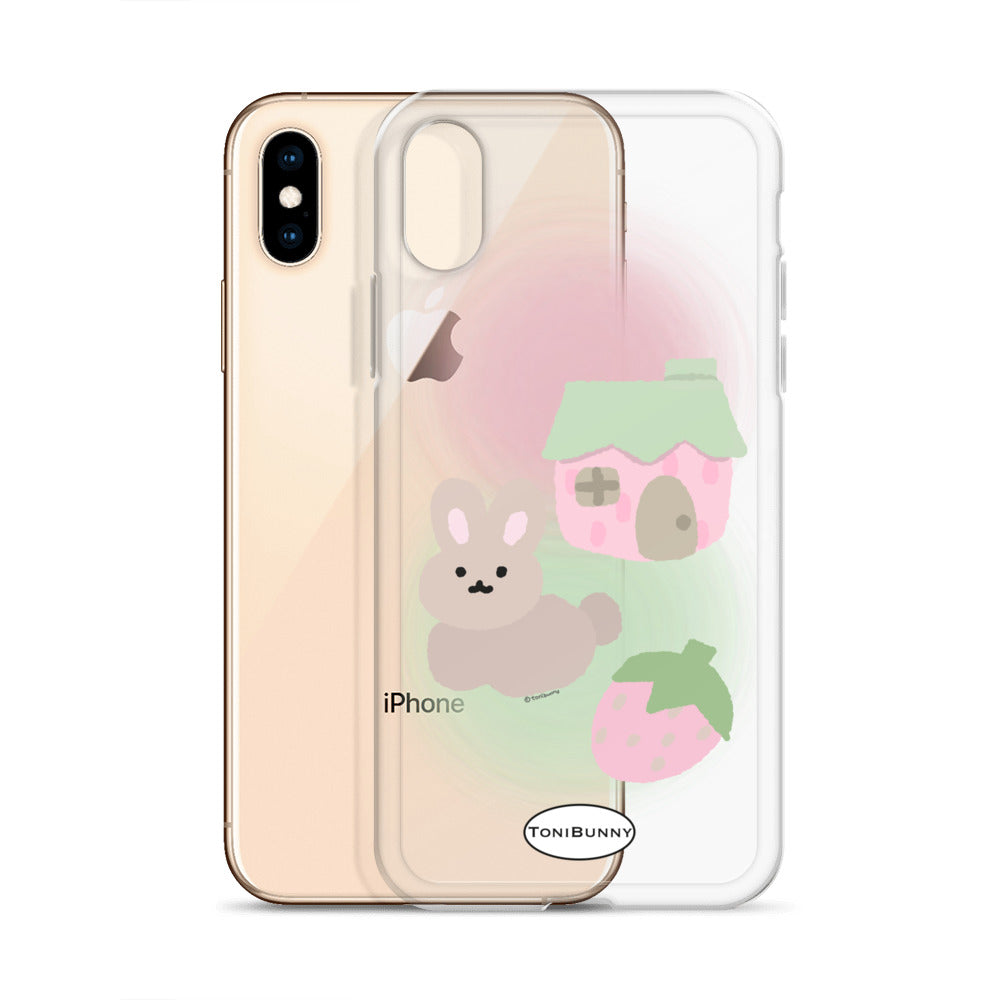 Pink ToniBunny Cottage iPhone Clear Case Pink ToniBunny Cottage iPhone Clear Case