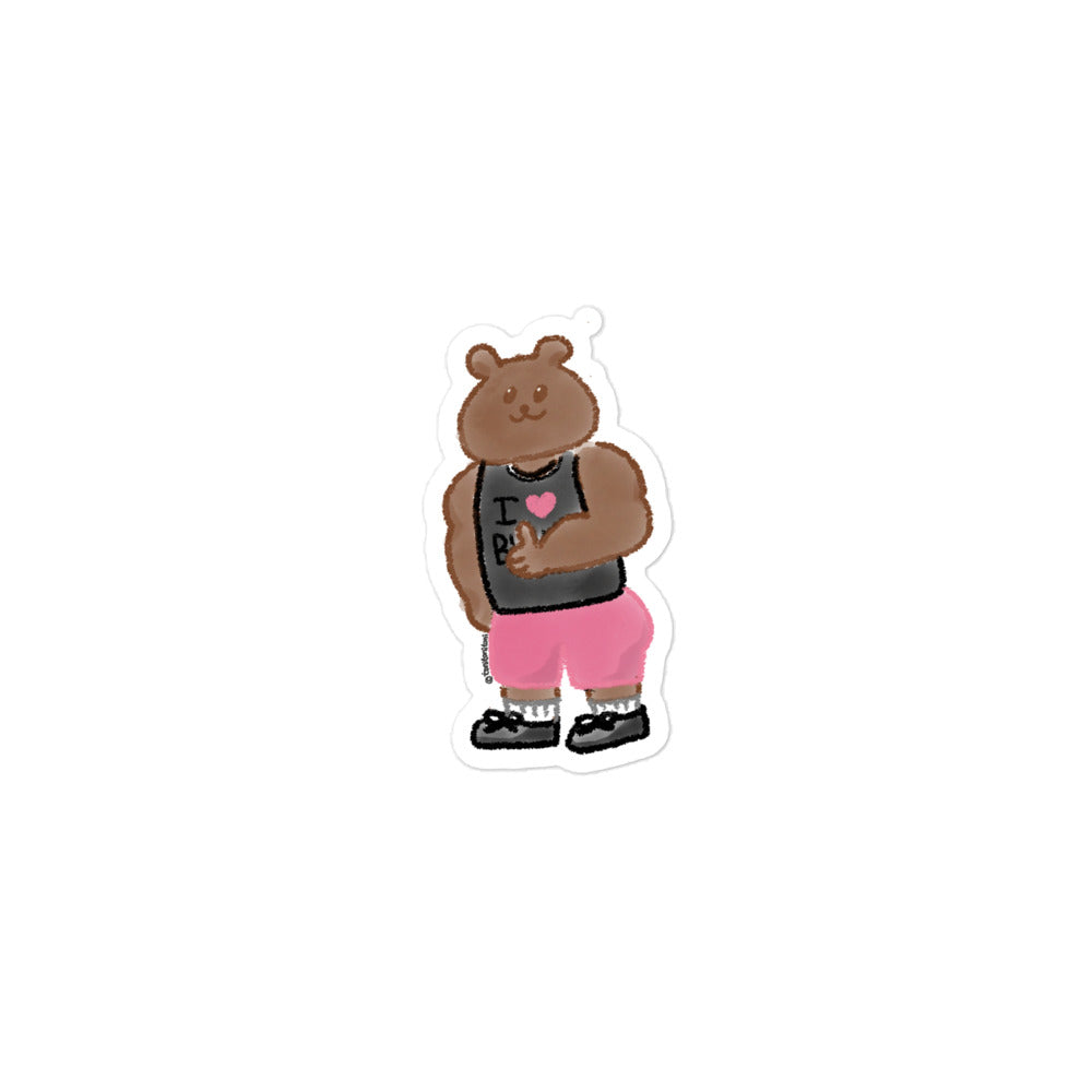 🐻 Athletic ToniBear Bubble-free Stickers 🐻