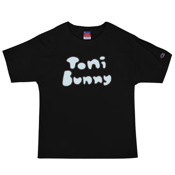 💙 ToniBunny Blue Bubble Letter Men's Champion T-Shirt 💙